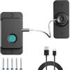 Funmo Blocca Finestre Per Bambini,Lucchetto Frigorifero con Impronte Digitali, Ricarica USB, per Frigorifero, Armadio, Porta, Finestra, Serratura Adesiva con Chiave, Blocco di Sicurezza per Bambini con Ades
