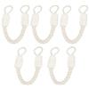 CuiCanfla Fermaporta Corda,5 PCS Cordoncino di Protezione per Porta, Fermo di Sicurezza per Antitaglio per Dita Sicurezza Prevenire Lesioni per Animali Bianco 60CM