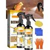 Generico Beeswax Wood Polish Spray, Furniture & Floor Care, Beeswax Essential Oil Wax,Wood Cleaner, Repairing and Care, Restores Shine & Removes Scratches (1 bottiglia)