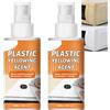 JASUBAI Spray smacchiatore per plastica ingiallita, detergente potente per macchie gialle, ravvivante rapido per plastica bianca, PVC, UPVC, detergente multiuso per la casa (2PCS)