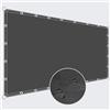 ZQXFZ Recinzione Copertura 60x150cm impermeabileTelo Oxford 160g/㎡） Telo Frangivento Balcone Con Occhielli E Fascetta -Grigio Scuro.