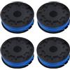 Latuwa 4 bobine per decespugliatore da 10 m, Φ 1,65 mm, filo in nylon per Grizzly ERT 450/8, FRT 430, FRT 430/10, FRT 450A1, FRT 500/8, ERT 500 Pro, ERT 530R, ERT 530RS
