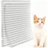 Tuwyii 10 Pezzi Dissuasore Anti-Gatto con Punte Morbide 15x20cm | Tappeto Barriera per Giardino, Balcone e Fioriere | Protezione da Graffi e Intrusione Animali (12, Trasparente)