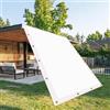 YXRS Vela Ombreggiante Impermeabile 220 x 410 cm Protezione Raggi UV Tenda da Sole con Corda di Nylon e Occhiellato per Giardino, Prato, Vita All'Aperto, Bianco