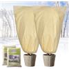 GROOFOO Tessuto Non Tessuto per Piante,2 Pezzi 60x80cm Copertura Piante Inverno,Telo Piante Inverno,Protezione Piante Inverno 80g/m²,Protezione Invernale Piante per Palme Piante da Balcone