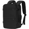 Cmezevi Zaino da Viaggio 20L 40x20x25 cm - Bagaglio a Mano Cabina per Ryanair, EasyJet - Zaino Porta PC 15", Leggero - Nero