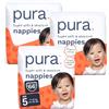 Pura Pannolini per Bambini Taglia 5, 66 pezzi, 11-16kg, Pelle Sensibile e Ipoallergenica, Senza Tossine*, Blowout Blocker™, Fino a 12h Protezione Perdite