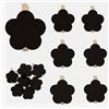 Wanfoou Mini Lavagna,10 Pezzi Flower Shape Lavagna Riapplicare la Bacheca per promemoria, segni numero tavolo, con Segni di Tag di Legno Clip per la Decorazione del Partito di Nozze Nota Prendendo