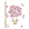 Mlife Raccoglitore Ad Anelli Notebook A5, Blocco Note A Spirale - 160 Pagine, Carta Resistente All'inchiostro Da 100 G/M², Taccuino Con Copertina Rigida E Tasche, Elastico Per Diario (Rosa Farfalla)