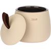 THUN - Porta dischetti con vassoio in stoneware Iconic Elegance - Gres.; PU., 19x12,3x2/9,2x9,5