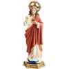 DRW Statuetta Sacro Cuore di Gesù in Resina Dipinto a Mano 32 cm