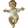 DRW Statuetta bambino Gesù vestito in resina dipinta a mano 24 cm