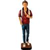 DRW Statuina San Carlo Acutis in Resina Dipinto a Mano 20 cm