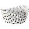 Zenker 43951 - Set di 50 stampi per muffin in carta, motivo: stella nera, stampo per muffin, stampo per muffin, carta, muffin, carta, 6,5 x 5,4 x 3,5 cm, 50 pezzi