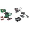 Bosch UniversalSander 18V-10 + Batteria 18V 2,5Ah e caricabatterie AL 18V-20