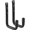 Maclean Set di 2 staffe da parete, pneumatici, ruote, scale, biciclette, acciaio, carico massimo 22 kg/staffa, MC-489