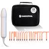 Bactosfera Darsonval Alta Frequenza Viso Professionale con 17 Elettrodi e Borsa - Macchinario Elettrostimolatore Faccia e Corpo, Ossigenoterapia per Ringiovanimento e Acne - Antirughe (bianco)