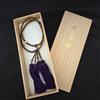 Giapponese Nichiren Buddista Rosario Juzu Tigre Eye Potenza Beige 54cm/53.6cm 2