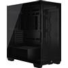 Corsair Case Corsair 3500X - Mid Tower ATX, Visuale panoramica con pannelli anteriori e laterali in vetro removibili, Compatibile con le schede madri ASUS BTF e MSI Project Zero a connessione posteriore, Nero