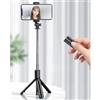 EIMSOAH Bastone Selfie Estensibile Treppiede Bastone Selfie Portatile Leggero per Scatti Remoti con Telefono IOS, per Viaggiatori ABS Acciaio Inossidabile 9.1