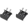 Tityvirnix Set di 2 basi a coda di rondine per telescopio, sostituisce piastra a coda di rondine resistente, 44 x 40 mm, colore: nero