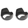 Tityvirnix Set di 2 paraluce reversibili a forma di petalo a forma di tulipano, 67 mm, montaggio a vite,