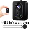 TIMNUT 4K Mini Action Cam - Body Cam Magnetica con WiFi, Telecamera Indossabile con Stabilizzazione a 6 assi, Batteria Espandibile, POV Camera per Moto/Viaggi/Animali domestici/Casco