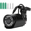 LUCKDANO Telecamera di sicurezza 4 in 1 - Monitoraggio HD 1080P ad alta risoluzione - Visione notturna a infrarossi, impermeabile all'esterno/IP66, adatta per residenze, negozi, scuole