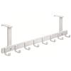 HOTTISELL Appendiabiti da porta Regolabile,8 ganci,salvaspazio,da appendere,estremamente resistente - appendini da porta, ganci appendiabiti da porta, appendi abiti per porte (bianco, 12cm)
