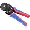 WAFOHSR VXC9 16-6 Pinza A Crimpare Esagonale, Cricchetto E Set Di Pinze A Autoregolabili 0,08-16 Mm² 28-5 AWG For Terminali Tubolari Crimpatura Precisa(VXC9 16-6 Red)