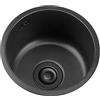 NOYHHAV Lavandino Rotondo Nero per Ristrutturazione Cucina e Bagno (42cm, Nero)