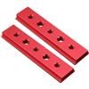 Generic Confezione da 2 barre scorrevoli a T, in lega di alluminio da 100-450 mm, per seghe da tavolo, fresatrici, utensili per la lavorazione del legno (100 mm)