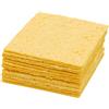Lahviuu Spugna per Pulizia Saldatore 10 Pcs - Spugnetta per Punte di Ferro da Saldatura - Ricambio per Stazioni di Saldatura - Strumento di Pulizia per Pastiglie e Punte (61x61x2.7 mm)