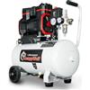 KnappWulf Compressore d'aria KW6024, compressore d'aria 24 l, serbatoio 1500 W, 69 dB, pressione di esercizio 10 bar, flusso d'aria 256 l/min, con separatore d'acqua, silenzioso, 230 V