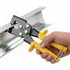 BOTEWO Pinza per cartongesso, pinza crimpatrice per bulloni in acciaio: 215 mm, profilo in acciaio, strumento di pressatura a scatto per cartongesso, costruzione di interni, squadre e artigiani