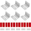 XiangJunly 6 magneti per porte, chiusura magnetica, ultra sottili, per porte dell'armadio, chiusura magnetica, chiusura magnetica, porta scorrevole, chiusura magnetica + viti