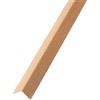 DQ-PP - Profilo angolare angolare in plastica, 25 x 25 mm, 5 m (5 x 1 m), colore: faggio