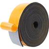 LIKERAINY Striscia di Tenuta in Gomma 51x3mm Striscia di Schiuma per Porte Guarnizioni Finestra Della Nastro Sigillante Anti-Collisione Autoadesivo Antivento Previene Rumori Nero 1 Rotolo 10 Metri