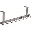 HOTTISELL Appendiabiti da porta Regolabile,8 ganci,salvaspazio,da appendere,estremamente resistente - appendini da porta, ganci appendiabiti da porta, appendi abiti per porte (grigio, 12cm)