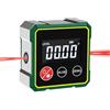 Ruaizel LCD Level Box Digitale Ricaricabile con Laser Elettronico Angle Finder, con 4 Lati Magnetici con Cavo Type-C per Ricarica Inclinometro Livella Laser Impermeabile (grigio)