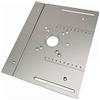 MMOU Piastra da Banco per la Lavorazione del Legno, Piastra da Tavolo per Fresatrice Facile Installazione Tavolo Elettrico per la Fresatura del Legno (Color : Silver Color, Size : A)