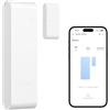 SONOFF SenseGuard DW Gen2 - Sensore per finestra Zigbee con allarme per sabotaggio, contatto finestra per Smart Home e riscaldamento, stato apertura/chiusura compatibile con Home Assistant, richiede