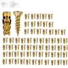 Generic Set di viti a espansione corte da 6 x 14 mm, per riparazione di cerniere di armadi e ripristino di filettature, facili da installare, fissaggio sicuro delle ante dell'armadio (30 pezzi)