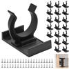 Gangyumaoyi 20 Pz Ganci Zoccolo Cucina, Ganci per Zoccolo Cucina Universali, Clip Fissaggio per Battiscopa Cucinas, Gancio Clip Battiscopa Zoccolino Cucinas, Supporto para Patas de 24-28 mm, con 40 Viti