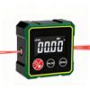 Ruaizel LCD Level Box Digitale Ricaricabile con Laser Elettronico Angle Finder, con 4 Lati Magnetici con Cavo Type-C per Ricarica Inclinometro Livella Laser Impermeabile (Nero)