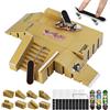 ideallife Skatepark - 8 Pezzi Mini Finger Skateboards Rampa, Fingerboard Skate Park Kit, 8-in-1 Fingerboard Toy Skate Park Kit Ramp, giocattolo per bambini per ragazzi e ragazze