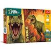 Trefl - The Treflik Family, Inspired By Dino World, T-Rex - 100 pezzi - Puzzle colorato con dinosauri, intrattenimento creativo, divertimento per bambini dai 5 anni in su