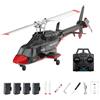 RCXTechPro RC ERA A61 Air-Wolf RC elicottero, scala 1/52 2.4G 4CH singolo rotore elicottero elicottero militare con one-key start altitudine Hold telecomando per adulti e principianti