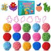 YOPINSAND Kit Gioco Perline Schiuma Modellabile, 15 Confezioni | Slime Sensoriale per Bambini e Bimbi Piccoli, Attività Creative Educative per Classe Prescolare