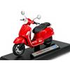 Generisch Welly Modello Moto Compatibile con 2017 Vespa GTS 125CC Con Base 1:18 1/18 Metallo Modello Il Cast Nuovo in Scatola